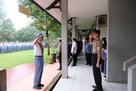 Upacara Bendera Hari Senin Bersama Polresta Banyumas